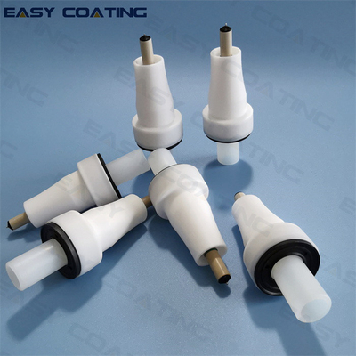 PTFE material powder painting spray guns OPTI 2F round electrode nozzle  set 1008150